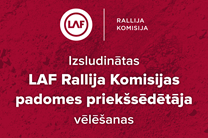 Izsludinātas LAF Rallija Komisijas padomes priekšsēdētāja vēlēšanas