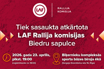 Izsludināta atkārtota LAF Rallija komisijas padomes Biedru sapulce