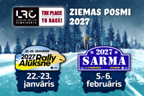 Latvijas rallija čempionāta 2027. gada sezonā būs divi ziemas posmi